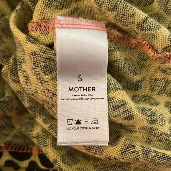 Mother Superior The Sinful Yellow Black Animal Print Knit Top T-Shirt Medium - Picture 11 of 16